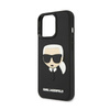 Karl Lagerfeld 3D Gummi Karls Kopf - iPhone 13 Pro Tasche (schwarz)