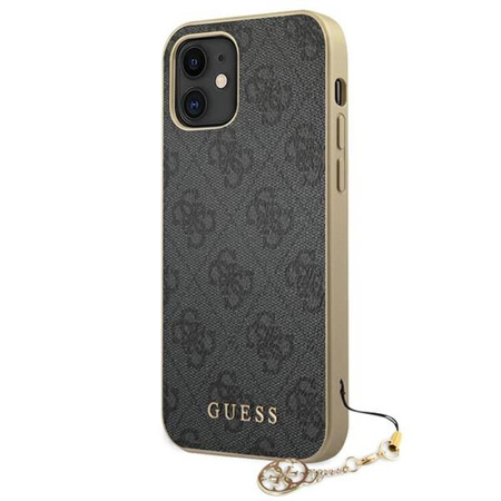 Guess 4G Charms Kollektion - iPhone 12 mini Tasche (grau)