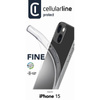 Cellularline Fine - iPhone 15 Hülle (transparent)