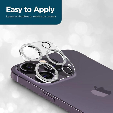 Case-Mate Sparkle Lens Protector - Verre de protection pour iPhone 14 Pro / iPhone 14 Pro Max (Twinkle)
