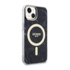 Guess Marble MagSafe - Coque pour iPhone 14 (Noir)