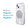 Speck Presidio Perfect-Clear with Grips + MagSafe - Etui iPhone 13 z powłoką MICROBAN (Clear)