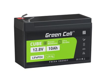 Green Cell - LiFePO4 12V 12,8V 10Ah baterie pro fotovoltaické systémy, karavany a lodě