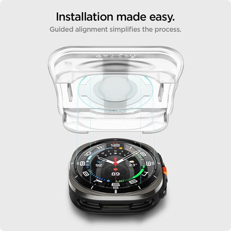 Spigen GLAS.TR EZ FIT 2er-Pack - gehärtetes Glas für Samsung Galaxy Watch Ultra 47 mm (2 Stück)