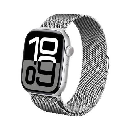 Crong Milano Steel – Stainless steel strap for Apple Watch 44/45/46/49 mm (silver)