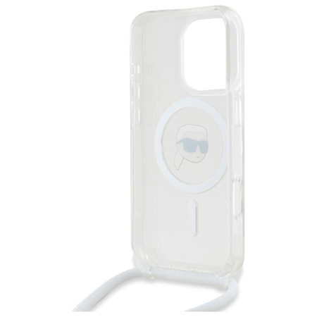Karl Lagerfeld Crossbody IML Karl Head MagSafe - iPhone 16 Pro Tasche (Transparent)