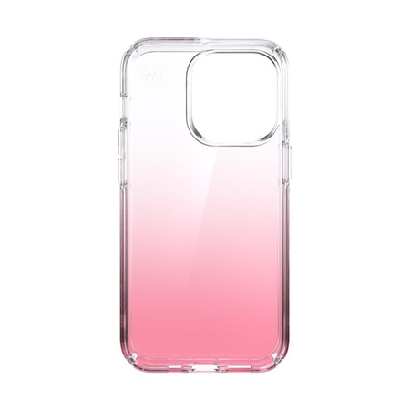Speck Presidio Perfect-Clear + Ombre - pouzdro pro iPhone 13 Pro s povrchovou úpravou MICROBAN (čiré/starorůžové)