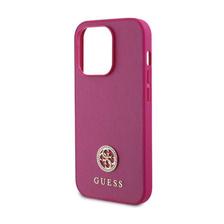Guess 4G Strass Metal Logo - iPhone 15 Pro Max Case (pink)