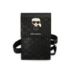 Karl Lagerfeld Monogram Ikonik Patch Wallet Phone Bag - Torba na smartfona i akcesoria (czarny)