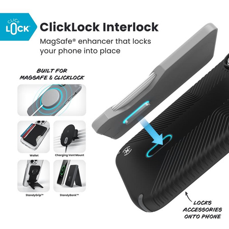 ETUI MAGSAFE PANCERNE DO IPHONE 17 PRO Speck CZARNE WYTRZYMAŁE CASE
