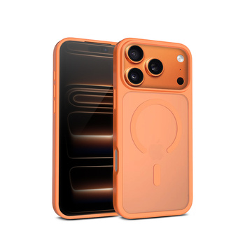 Crong Hybrid Matte Magnetic - MagSafe iPhone 17 Pro Max Case (Orange)