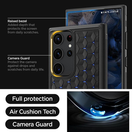 Spigen Cryo Armor - pouzdro pro Samsung Galaxy S23 Ultra (matně černé)