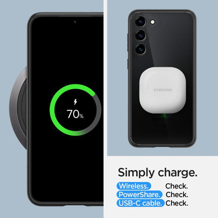 Spigen Ultra Hybrid - Gehäuse für Samsung Galaxy S23+ (Mattschwarz)
