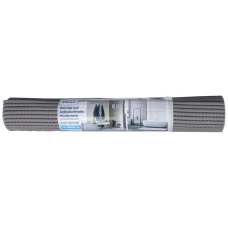 Tapis de salle de bain antidérapant 65 x 180 cm (gris)