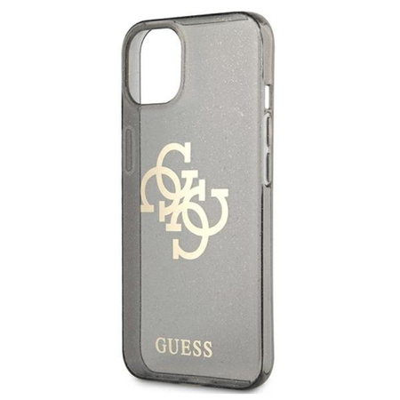Guess Glitter 4G Big Logo - Hülle für iPhone 13 mini (Schwarz)