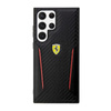 Ferrari Carbon Contrast Edges - Etui Samsung Galaxy S23 Ultra (noir)