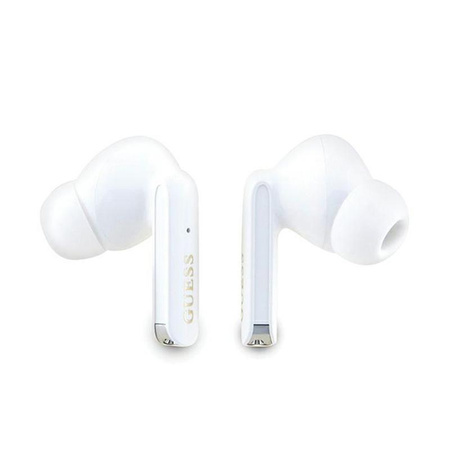 Guess Glitter Gradient - Sluchátka Bluetooth TWS + nabíjecí pouzdro (fialová)