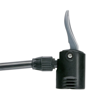 Dunlop - Standpumpe für Fahrräder, Bälle, Matratzen mit Manometer (Rot)