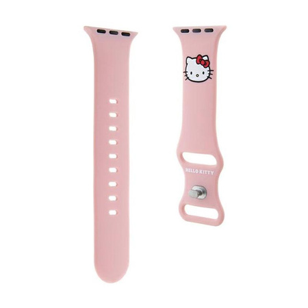 Hello Kitty szilikon Kitty Head - szíj Apple Watch-hoz 38/40/41 mm (rózsaszín)