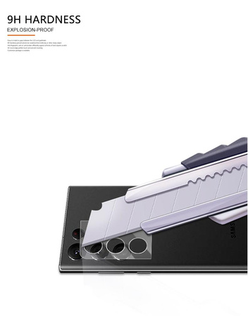 Mocolo Silk Camera Lens Glass - Schutzglas für die Kameralinse des Samsung Galaxy S22 Ultra