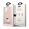 Karl Lagerfeld Silicone Choupette - Case for Samsung Galaxy S24 Ultra (Pink)