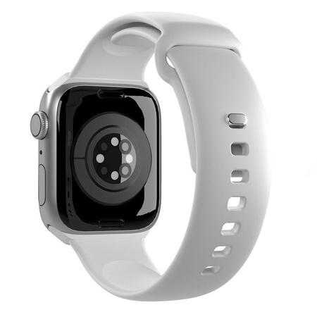 PURO ICON - Elastisches Armband für Apple Watch 44/45/46/49 mm (S/M & M/L) (Weiß)