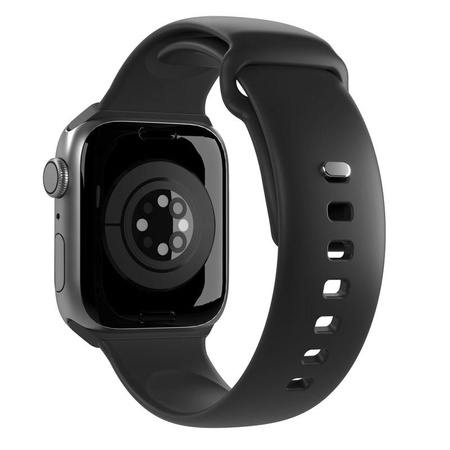 PURO ICON - Elastyczny pasek do Apple Watch 38/40/41/42 mm (S/M & M/L) (Black)