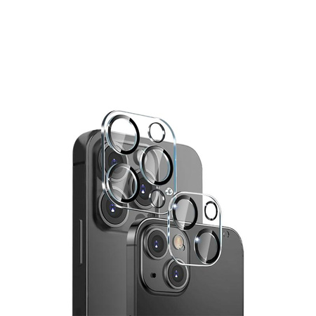 Crong Lens Shield - Verre pour appareil photo et objectif pour iPhone 14 Pro / iPhone 14 Pro Max