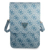 Guess Wallet 4G Triangle Logo Phone Bag - Sacoche pour smartphone et accessoires (bleu)