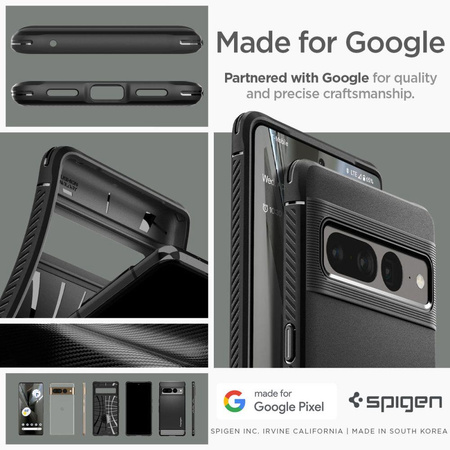 Spigen Rugged Armor - pouzdro pro Google Pixel 7 Pro (černé)