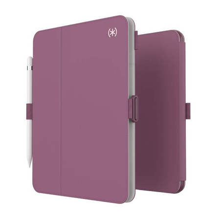 Speck Balance Folio - pouzdro pro iPad 10,9" (2022) s MICROBANem, magnetem a stojánkem (Plumberry/Crushed Purple/Crepe Pink)