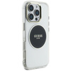 Guess IML Metal Coloured Circle Classic Logo MagSafe - pouzdro pro iPhone 16 Pro Max (černé)
