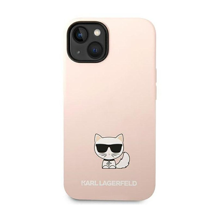 Karl Lagerfeld Choupette Body - Hülle für iPhone 14 Plus (Hellrosa)