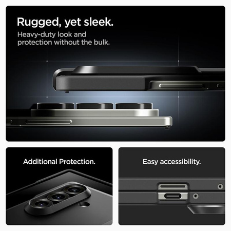 Spigen Tough Armor Pro MagSafe - Case for Samsung Galaxy Z Fold 7 (Black)