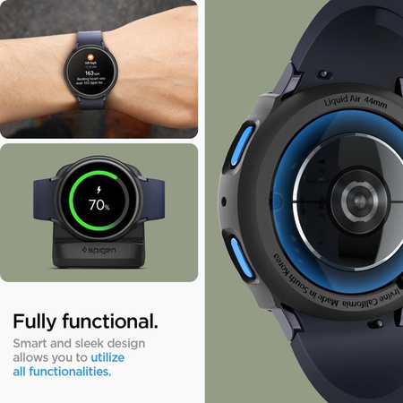 Spigen Liquid Air - Case for Samsung Galaxy Watch 7 44 mm (Matte Black)