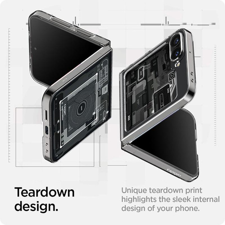 Spigen Airskin - tok a Samsung Galaxy Z Flip 6 (Zero One) számára