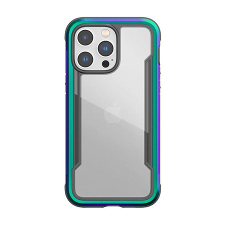 X-Doria Raptic Shield - Alumínium tok iPhone 14 Pro Max (Drop-Tested 3m) (Irizáló)