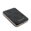 Guess 4G Leather Metal Logo MagSafe - Power Bank induktiv 5000 mAh 15W MagSafe (schwarz)