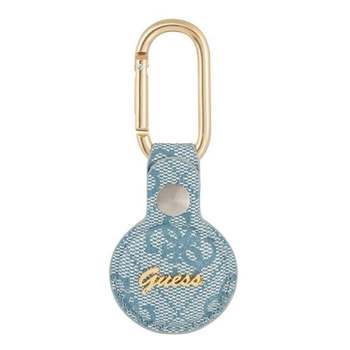 Guess 4G Vintage Script - pouzdro AirTag (modré)