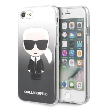 Karl Lagerfeld Iconic Karl Gradient - Case iPhone SE 2020 / 8 / 7 (black)