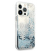 Guess Peony Liquid Glitter - iPhone 13 Pro Max Case (blue)