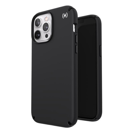 Speck Presidio2 Pro - Coque pour iPhone 13 Pro Max / iPhone 12 Pro Max avec revêtement MICROBAN (Noir)