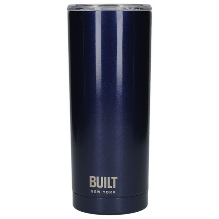 BUILT Vacuum Insulated Tumbler - Vacuum Insulated Steel Thermal Mug 600 ml (Midnight Blue)