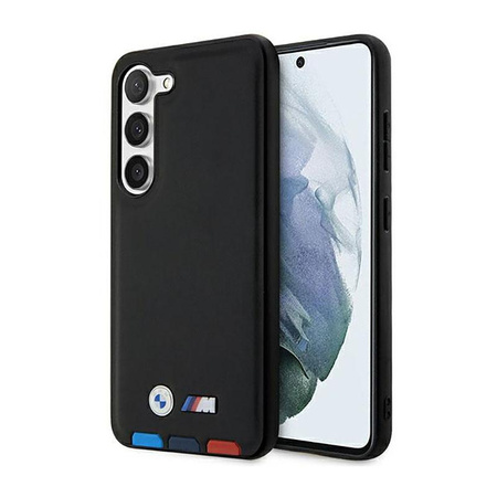 BMW Leather Hot Stamp Tricolor - Samsung Galaxy S23 Case (black)