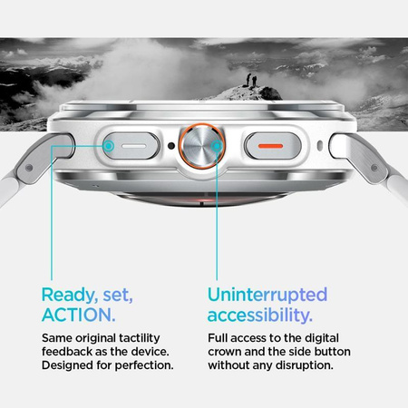 Spigen Modern Fit Band - Bracelet pour Samsung Galaxy Watch Ultra 47 mm (Argent)