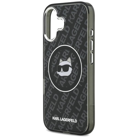Karl Lagerfeld IML Choupette Head Logo MagSafe - Etui iPhone 17 (czarny)