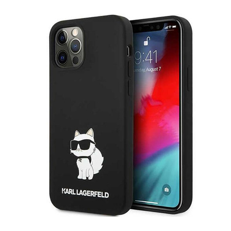 Karl Lagerfeld Silikon NFT Choupette - iPhone 12 / iPhone 12 Pro Tasche (schwarz)