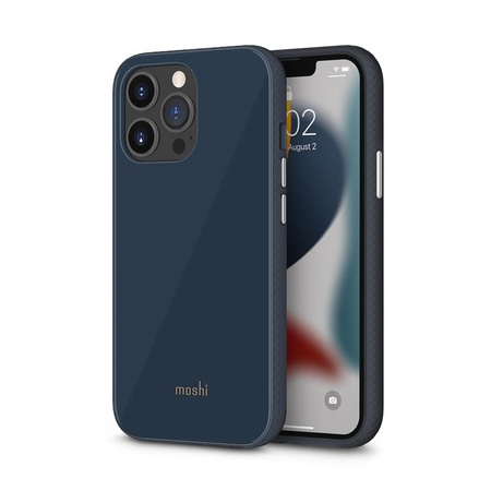 Moshi iGlaze Slim Hardshell Case - Coque pour iPhone 13 Pro (système SnapTo) (Bleu ardoise)