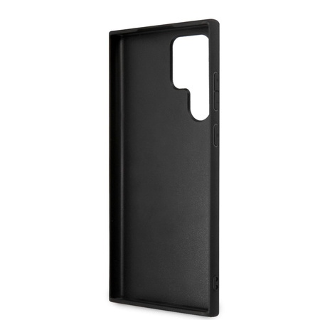 Karl Lagerfeld Saffiano Ikonik Patch - Etui Samsung Galaxy S22 Ultra (srebrny)