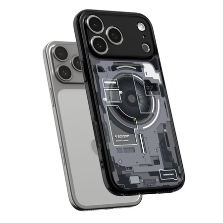 ETUI DO IPHONE 17 PRO do MAGSAFE SPIGEN ULTRA HYBRID ORYGINALNE CZARNE
